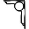 Ekena Millwork Maria Wrought Iron Bracket, (Triple center brace), Powder Coated Black 2"W x 5 1/2"D x 8"H BKTM02X05X08TMA - alternate 5